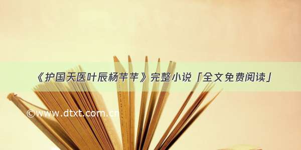 《护国天医叶辰杨芊芊》完整小说「全文免费阅读」