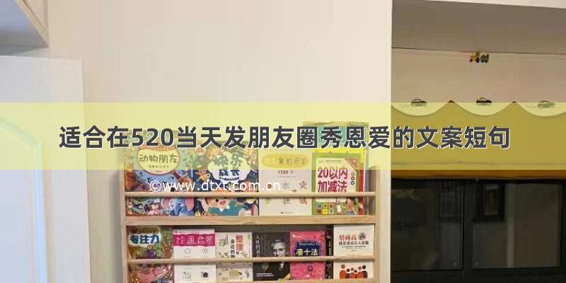 适合在520当天发朋友圈秀恩爱的文案短句