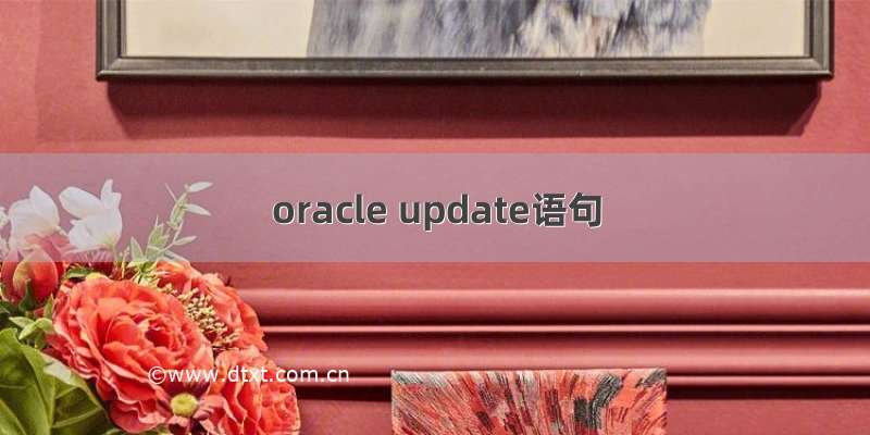 oracle update语句