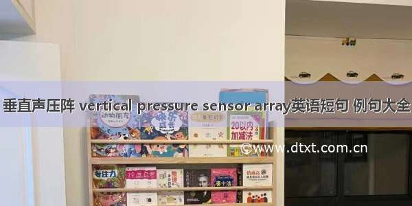 垂直声压阵 vertical pressure sensor array英语短句 例句大全