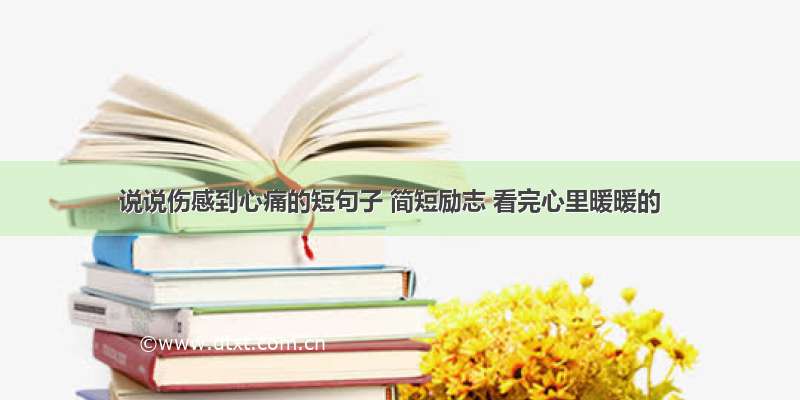 说说伤感到心痛的短句子 简短励志 看完心里暖暖的