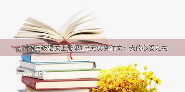 小学5年级语文上册第1单元优秀作文：我的心爱之物