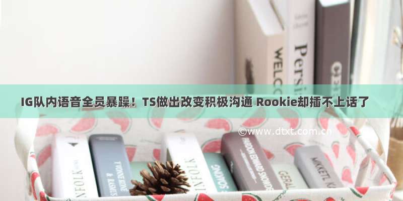 IG队内语音全员暴躁！TS做出改变积极沟通 Rookie却插不上话了