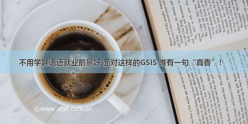 不用学韩语还就业前景好 面对这样的GSIS 唯有一句“真香”！