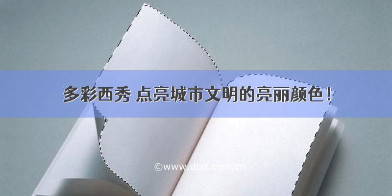 多彩西秀 点亮城市文明的亮丽颜色！