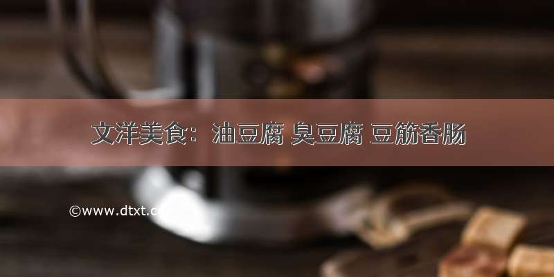 文洋美食：油豆腐 臭豆腐 豆筋香肠