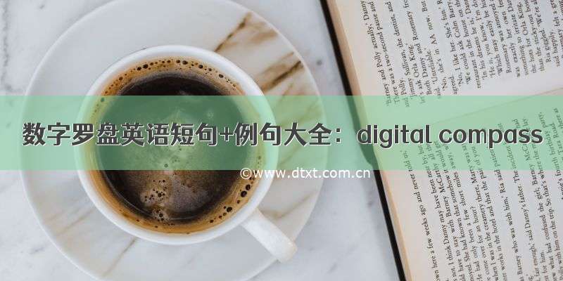 数字罗盘英语短句+例句大全：digital compass